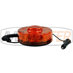 Rotativo LED Naranja con Base 144x96mm ECE R65 12/24v