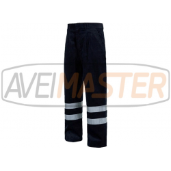 Pantalón Recto de terciopelo multibolsillos Azul m S7016-52