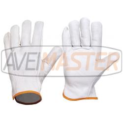Guante Blanca c/palma dorso peil flor vacuno G0601 - 10