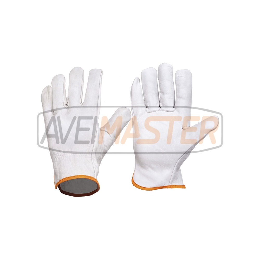Guante Blanca c/palma dorso peil flor vacuno G0601 - 10 Guante Blanca c/palma dorso peil flor vacuno G0601 - 10