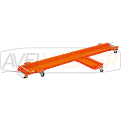 Soporte con ruedas para motocicleta con pata de cabra