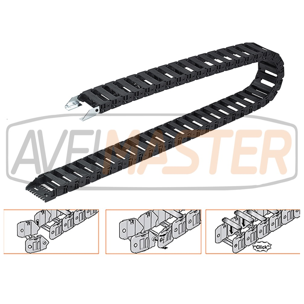 Calha Articulada Preta 35x94 Exterior Metro Linear 747280