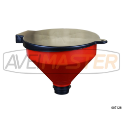 Embudo plástico tapa negro y rojo 250mmx210mm PP