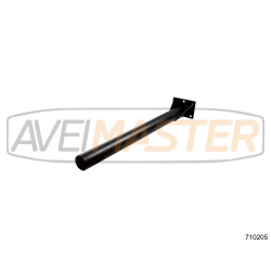 Soporte Guarda Lamas Curvo Tubo Pintado 42mm x 570mm