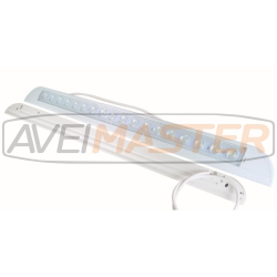 Barra Iluminación Blanca Ang. 480mm 9W 12/24v IP67 900lm