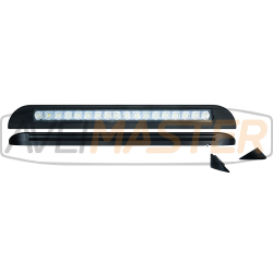Barra Iluminación Negra Ang. 480mm 9W 12/24v IP67 900lm