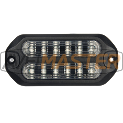 Led Strobe Alu Double Slim Blue 21W 12-24v 110x51x10 ECE-R65