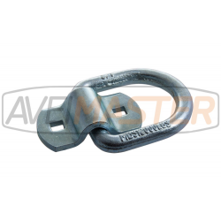 Argolla 13mm Forjada c/Base 2 huecos p/Fijar BS 5440 Kgs Zin