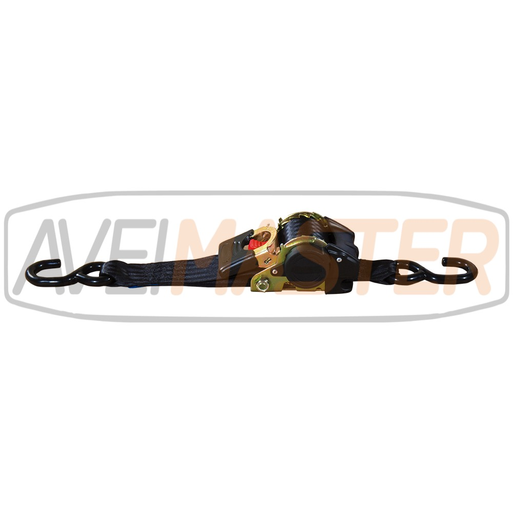 Cinta Retratil Preta Motos 1,5T 50mm x 3 mt Cinta Retratil Preta Motos 1,5T 50mm x 3 mt