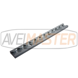 Rail aeronáutico carril Aluminio Saliente 35x13mm 3 metros
