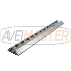 Rail aeronáutico Aluminio Saliente Quinas 45x13,5mm 3mt