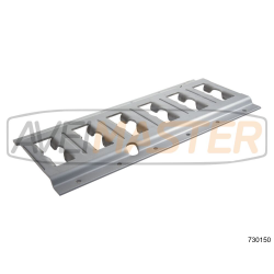 Calha Contentor Perfurada Aluminio F-Track 3mm x 3048mm