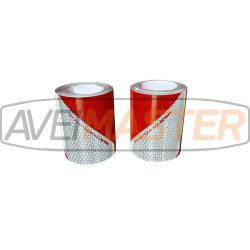 Reflective Warning Tape L+R 2-set Prismatic ECE104 141mmx10m