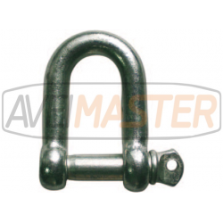 Manilha " D" Tipo Europeu Tam. Grande galv. 12mm - 330012