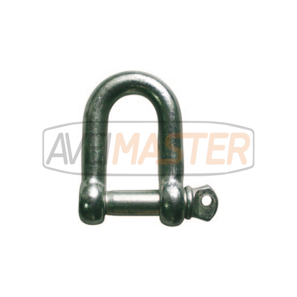 Manilha " D" Tipo Europeu Tam. Grande galv. 12mm - 330012 Manilha " D" Tipo Europeu Tam. Grande galv. 12mm - 330012