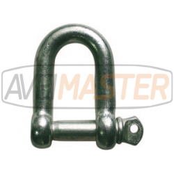 Manilha " D" Tipo Europeu Tam. Grande galv. 20 mm - 330020