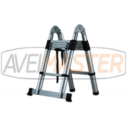 Escalera Aluminio Telesc 3 Posiciones 3200mm c/base apoyo