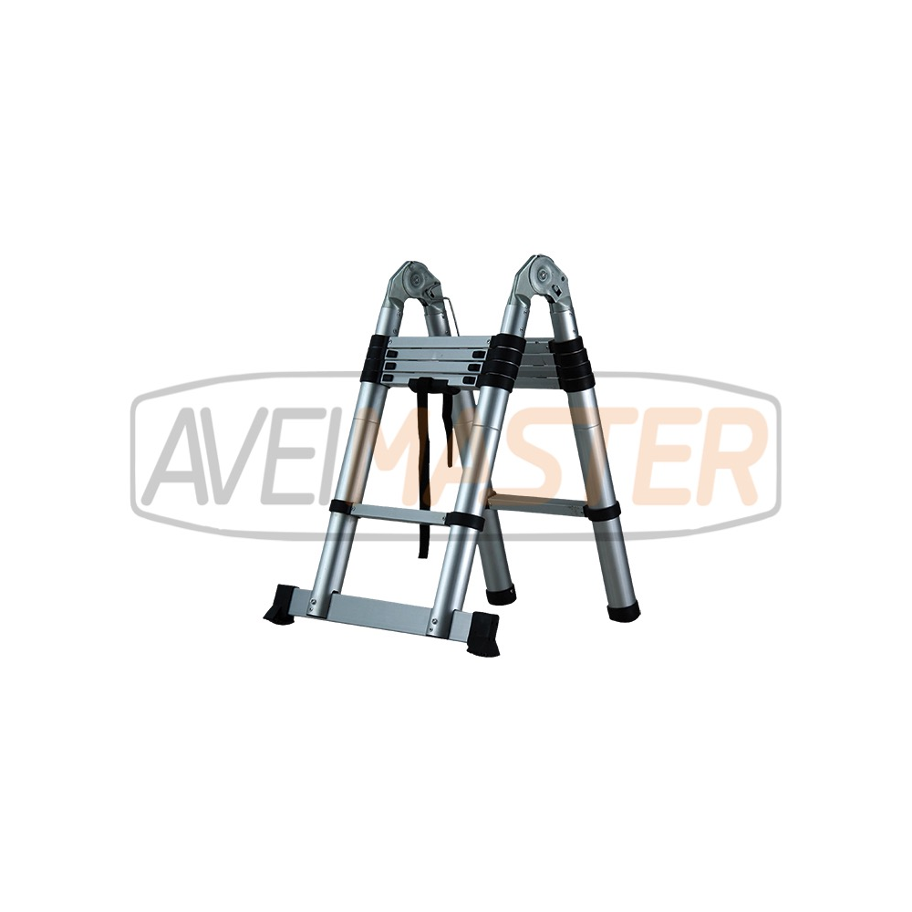 Escada Aluminio Telesc 3 Posicoes 3200mm c/base apoio 960240 Escada Aluminio Telesc 3 Posicoes 3200mm c/base apoio 960240