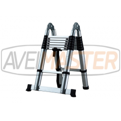 Escalera Aluminio Telesc 3 Posiciones 4400mm c/base apoyo