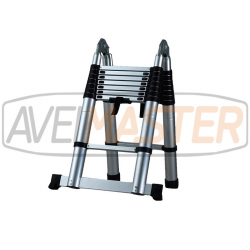 Escalera Aluminio Telesc 3 Posiciones 5000mm c/base apoyo