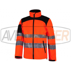 Casaco porta-vento refletor Laranja/ Preto c2930 - Tam M