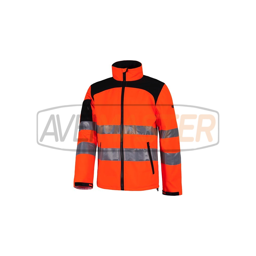 Casaco porta-vento refletor Laranja/ Preto c2930 - Tam M