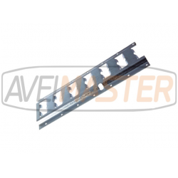Calha Contentor Perfurada F-Track Zincada 2mm x 3048mm