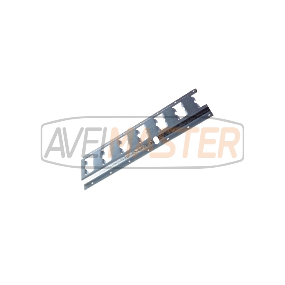Calha Contentor Perfurada F-Track Zincada 2mm x 3048mm Calha Contentor Perfurada F-Track Zincada 2mm x 3048mm