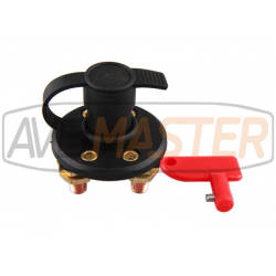 Battery Switch 12/24v 4-hole Fixing w/plastic key 100A