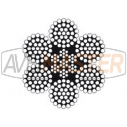 Steel Wire Rope Galvanized 6x37 - 10mm