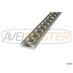 Perfil Aeronautico Calha Aluminio Saliente 30x11mm 3 mt