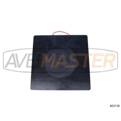 Placa Apoio para Grua 600x600x60mm c/rebaixe sapata