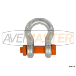 Manilha Galvanizada 12T c/Cavilha Roscada+Porca G2130/S2130