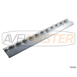 Rail aeronáutico Aluminio Saliente Oval 50x11,5mm 3mt