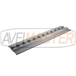 Rail aeronáutico Aluminio Superficie Saliente 65x12mm 3 mt