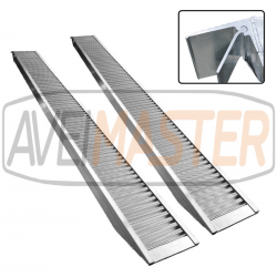 Rampa para Vehículos en Aluminio 2500x305x110mm 1400 Kgs