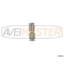 Uniao Rapida Latao Niquelado para tubo Ar - 4mm