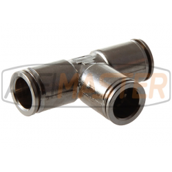 T Ligacao Rapida Latao Niquelado para Tubo Ar - 6mm 409156