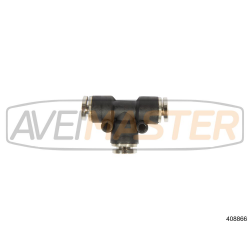 T Plastico Ligacao Rapida p/Tubo Ar-6mm Encaixe Latao