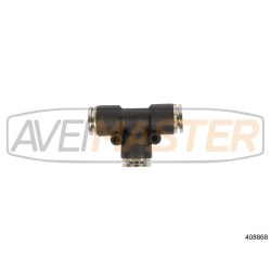 T Plastico Ligacao Rapida p/Tubo Ar-8mm Encaixe Latao