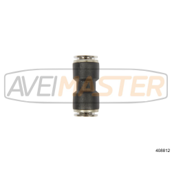 Uniao Rapida Plastica para tubo Ar-12mm Encaixe Latao