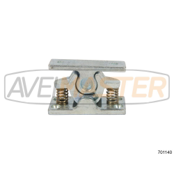 Cierre metálico cincado macho/hembra 65x40