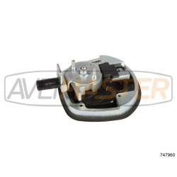 Fecho Metalico Oval Preto Asa Cromada 140x140