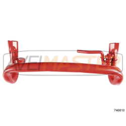 Calco Porta Carros Vermelho Tipo kassbohrer 360mm Direito