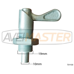 Cerradura de resorte con aleta - 701100